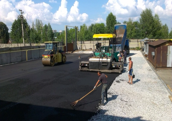 Устройство автодорог в Марфино и Московском районе